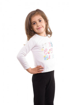 Tricou alb cu imprimeu text