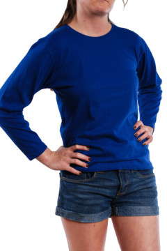 Tricou albastru cu maneca lunga