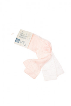 Set sosete lungi cu model inimioare - 2 perechi