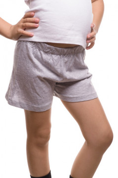 Pantaloni scurti gri