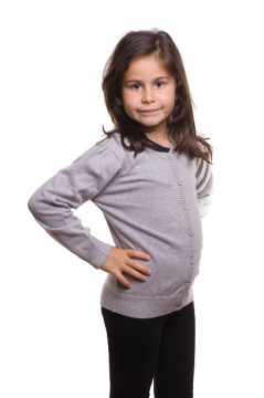 Bluza gri cu nasturi