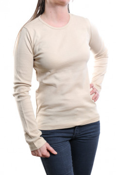 Bluza bej din bumbac
