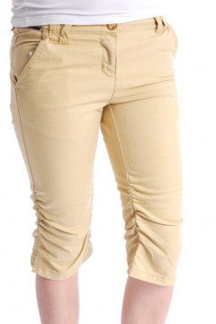 Pantaloni galbeni 3/4 din bumbac
