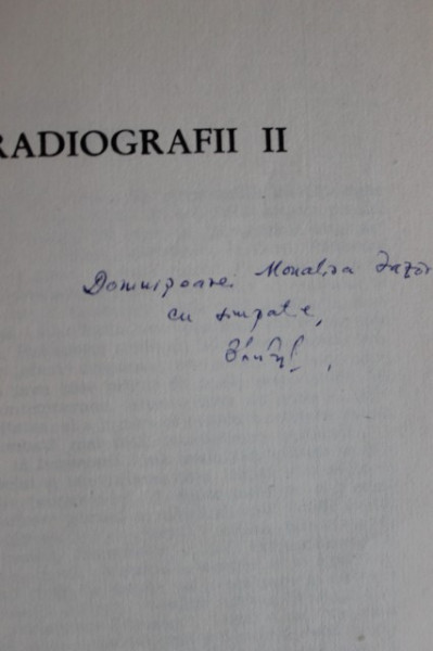 Petru Poanta - Radiografii 2 (cu autograf)