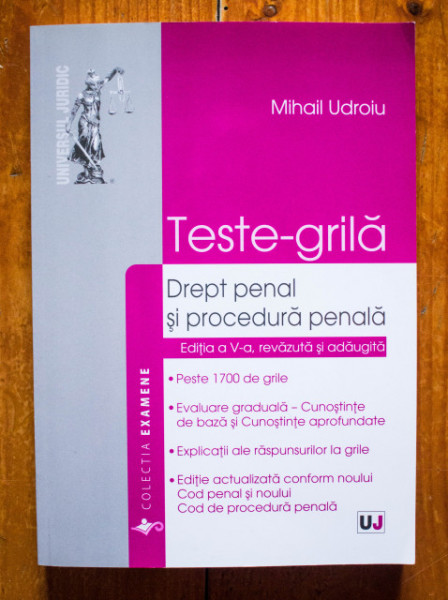 Mihail Udroiu - Teste-grila. Drept penal si procedura penala