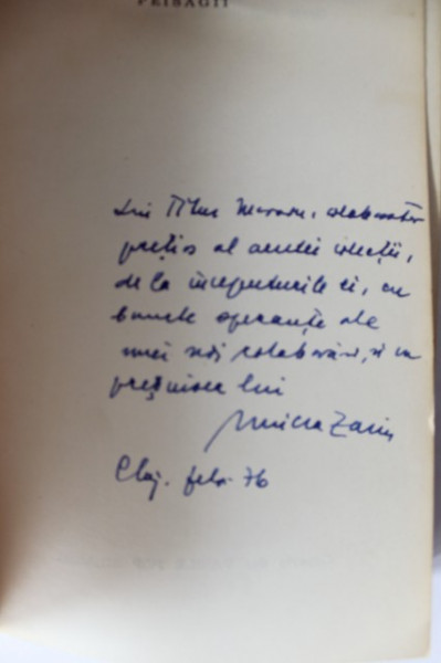 Nicolae Iorga - Peisagii (cu autograful lui Mircea Zaciu)