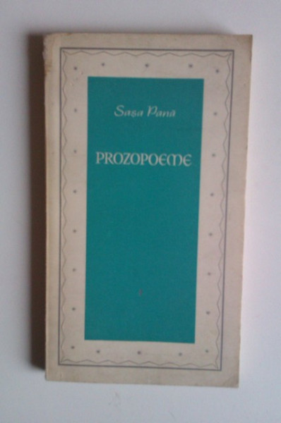 Sasa Pana - Prozopoeme