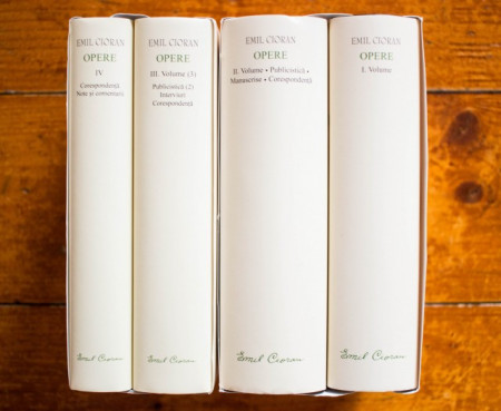 Emil Cioran - Opere I-IV (I. Volume, II. Volume. Publicistica. Manuscrise. Corespondenta, III. Volume (3). Publicistica (2). Interviuri. Corespondenta, IV. Corespondenta. Note si comentarii) (4 vol., editie hardcover)