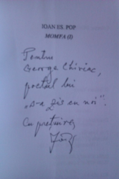 Ioan Es. Pop - Momfa (2 volume, cu dublu autograf)