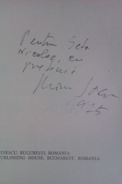 Marin Sorescu - Rame/Frames (editie bilingva romana-engleza cu autograf)