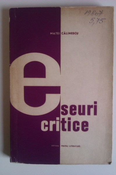 Matei Calinescu - Eseuri critice