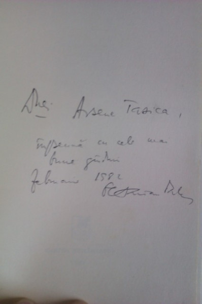 Octavian Paler Viata Pe Un Peron Cu Autograf