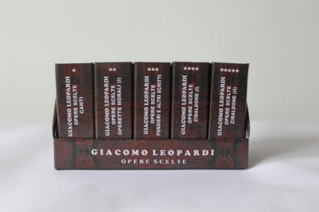 Giacomo Leopardi - Opere scelte (5 vol. in caseta speciala, format liliput, editie in limba italiana, hardcover)