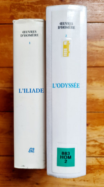 Homere - L`Iliade. L`Odyssee (2 vol., texte bilingue, francais-grec ancien)
