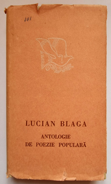 Lucian Blaga - Antologie de poezie populara (editie hardcover)