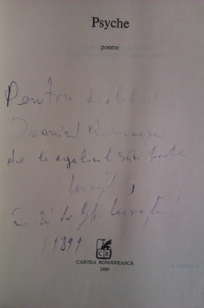 Dan Laurentiu - Psyche (cu autograf)