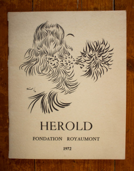 Exposition (Jacques) Herold (catalogue d`exposition, Fondation Royaumont, 1972)