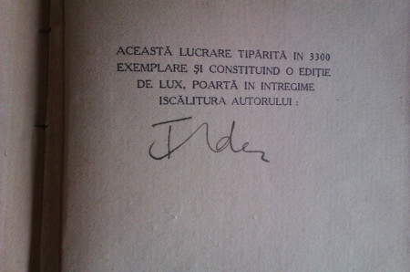 F. Aderca - Marturia unei generatii (cu autograf, editie interbelica)