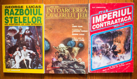 Georges Lucas - Razboiul stelelor. Din aventurile lui Luke Skywalker, James Kahn - Intoarcerea Cavalerului Jedi, Donald F. Glut (dupa un roman de George Lucas) - Star Wars. Imperiul contraataca (3 vol.)
