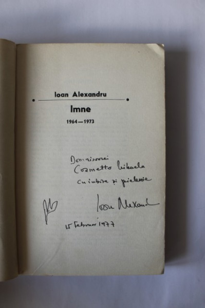 Ioan Alexandru - Imne (cu autograf)