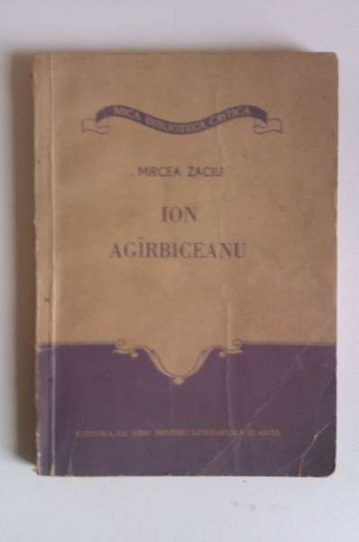 Mircea Zaciu - Ion Agarbiceanu