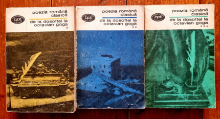 Al. Piru - Poezia romana clasica de la Dosoftei la Octavian Goga (3 vol.)