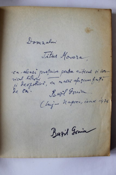 Bazil Gruia - Patima alba (cu autograf)