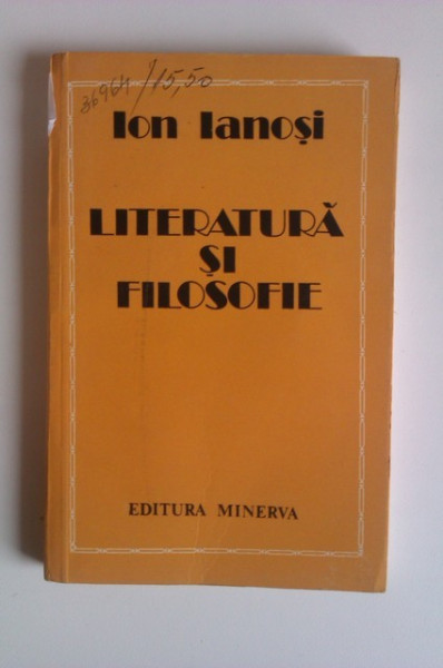 Ion Ianosi - Literatura si filosofie