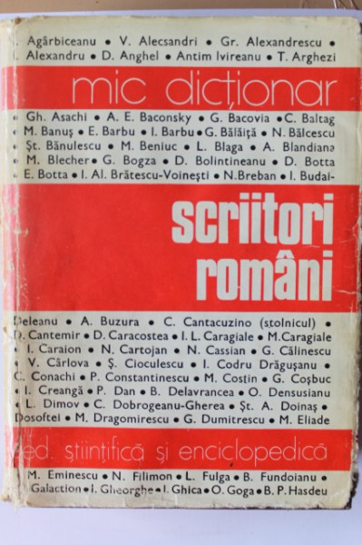 Mircea Zaciu, M. Papahagi, A. Sasu (coord.) - Mic dictionar de scriitori romani (editie hardcover)