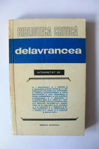Biblioteca critica - Delavrancea