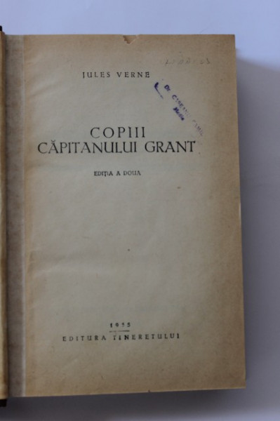 Jules Verne - Copii capitanului Grant (editie hardcover, frumos relegata)