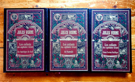 Jules Verne - Les Enfants du capitaine Grant (3 vol., editie hardcover)