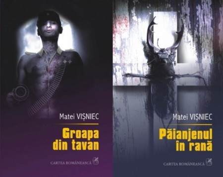 Matei Visniec - Paianjenul in rana. Groapa din tavan (2 vol., editie hardcover, vol. Groapa din tavan contine autograf)