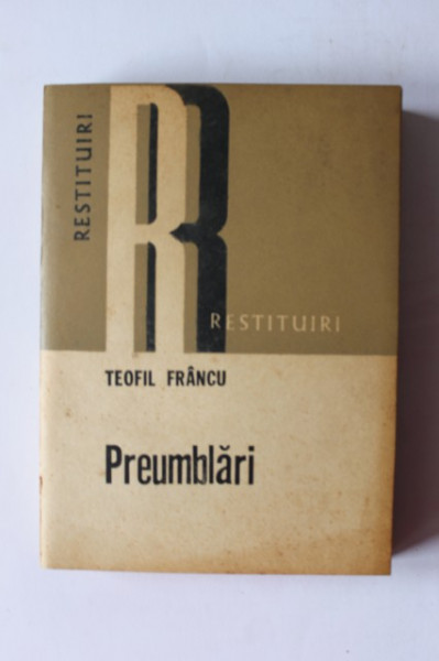 Teofil Francu - Preumblari