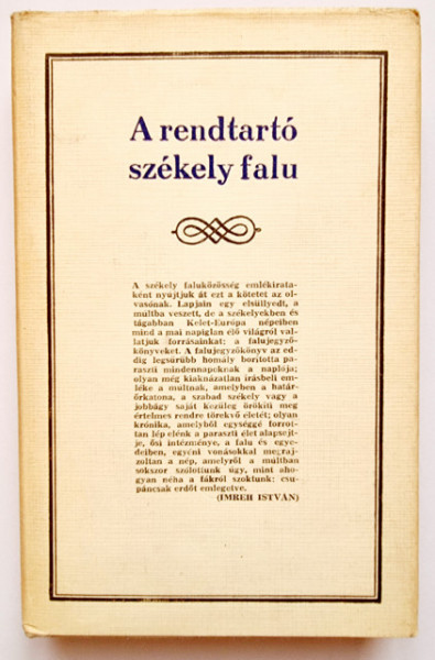 A rendtarto szekely falu (editie hardcover)