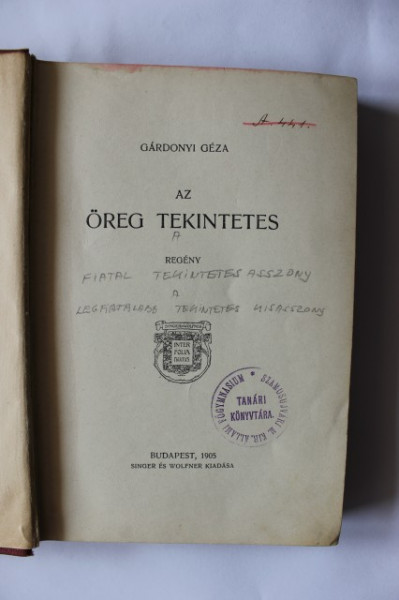 Gardonyi Geza - Az a hatalmas harmadik. Az oreg tekintetes. Davidkane (3 vol., editie hardcover, antebelica)