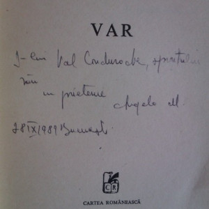 Angela Marinescu - Var (cu autograf)
