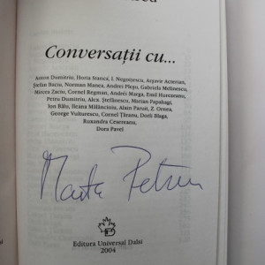 Marta Petreu - Coversatii cu... (cu autograf)