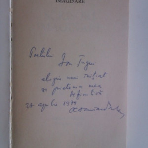 Octavian Paler - Scrisori imaginare (cu autograf)