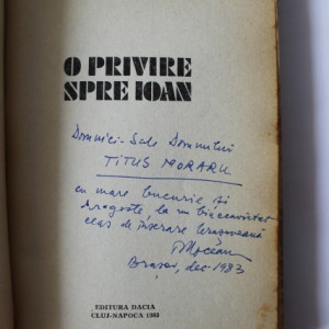 Ovidiu Moceanu - O privire spre Ioan (debut, cu autograf)