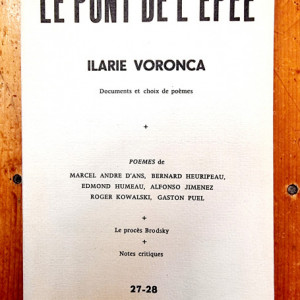 Colectiv autori - Ilarie Voronca - documents et choix de poemes