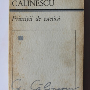 G. Calinescu - Principii de estetica