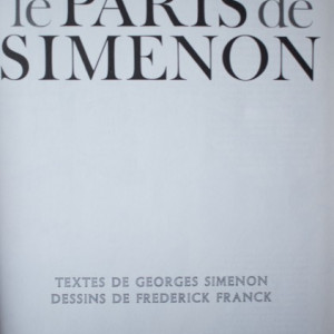 Georges Simenon - Le Paris de Simenon (editie hardcover, in limba franceza)
