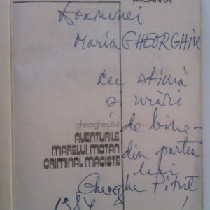 Gheorghe Pitut - Aventurile marelui motan criminal Maciste (cu autograf)