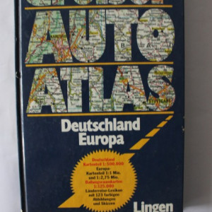 Grober Auto Atlas - Deutschland Europa (editie hardcover, in limba germana)