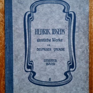 Henrik Ibsens - Samtliche Werke in deutscher Sprache (editie hardcover, antebelica)