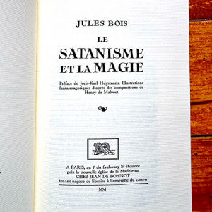 Jules Bois - Le Satanisme et la Magie (editie hardcover, bibliofila)