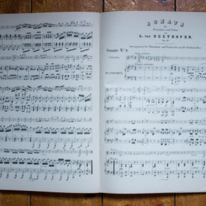 L. van Beethoven - Sonaten fur Pianoforte und Violine (editie hardcover, in limba germana)