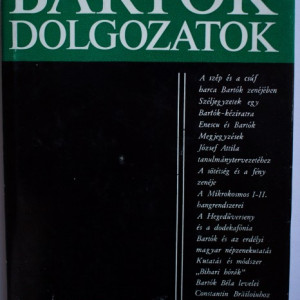 Laszlo Ferenc - Bartok-dolgozatok. Bartok Bela (editie hardcover)