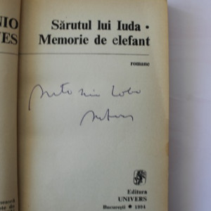 Antonio Lobo Antunes - Sarutul lui Iuda (cu autograf)